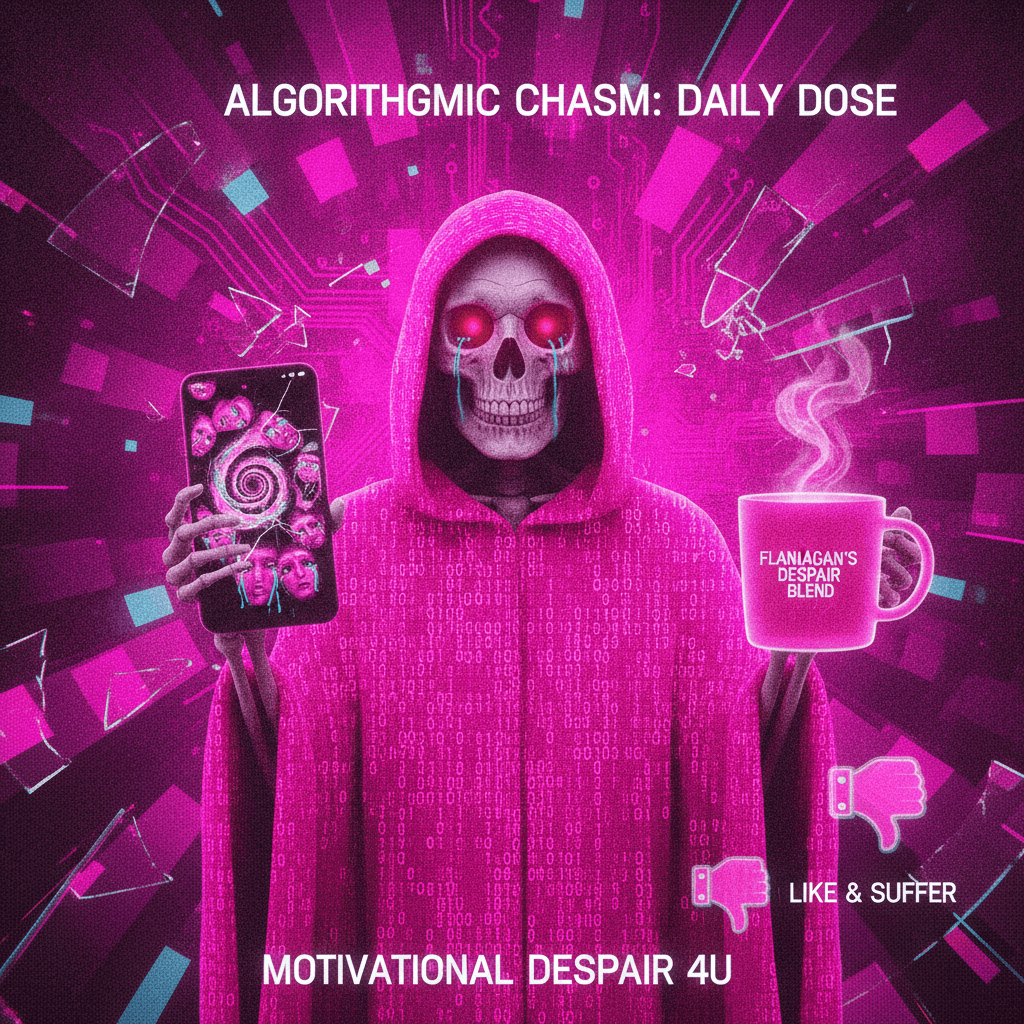 Existential dread wrapped in hot pink for your daily inspiration
