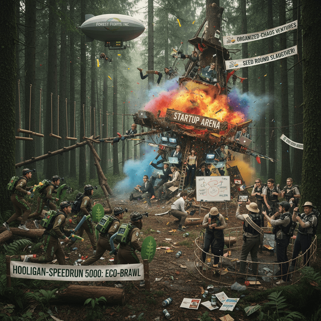 forest fights: where organized violence meets startup energy