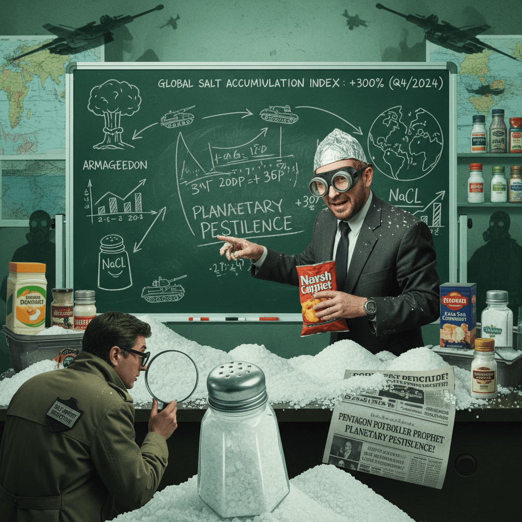 Pentagon thriller author accidentally reveals WW3 via salt statistics