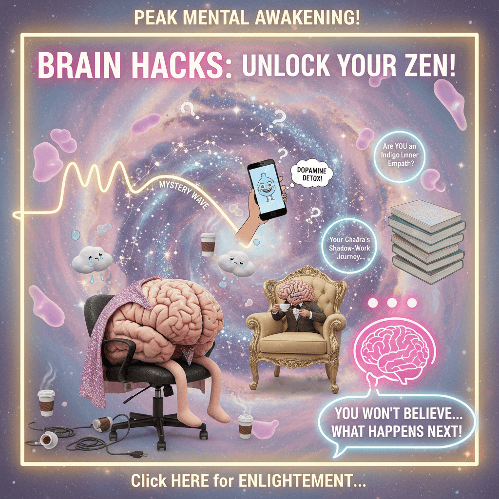 generic burnout symptoms + mysterious link = peak mental health content