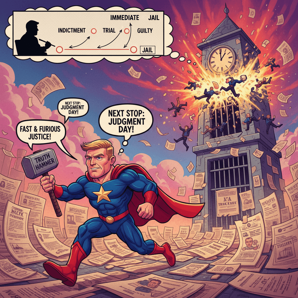 Jack Smith speedrunning prison timelines in closed door fantasies