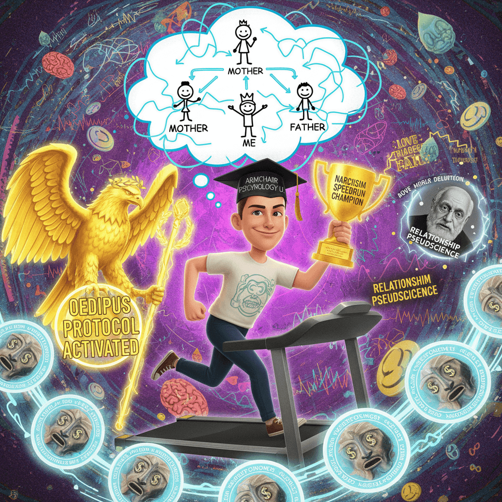 Psychology major speedruns Oedipal complex via NFT energy