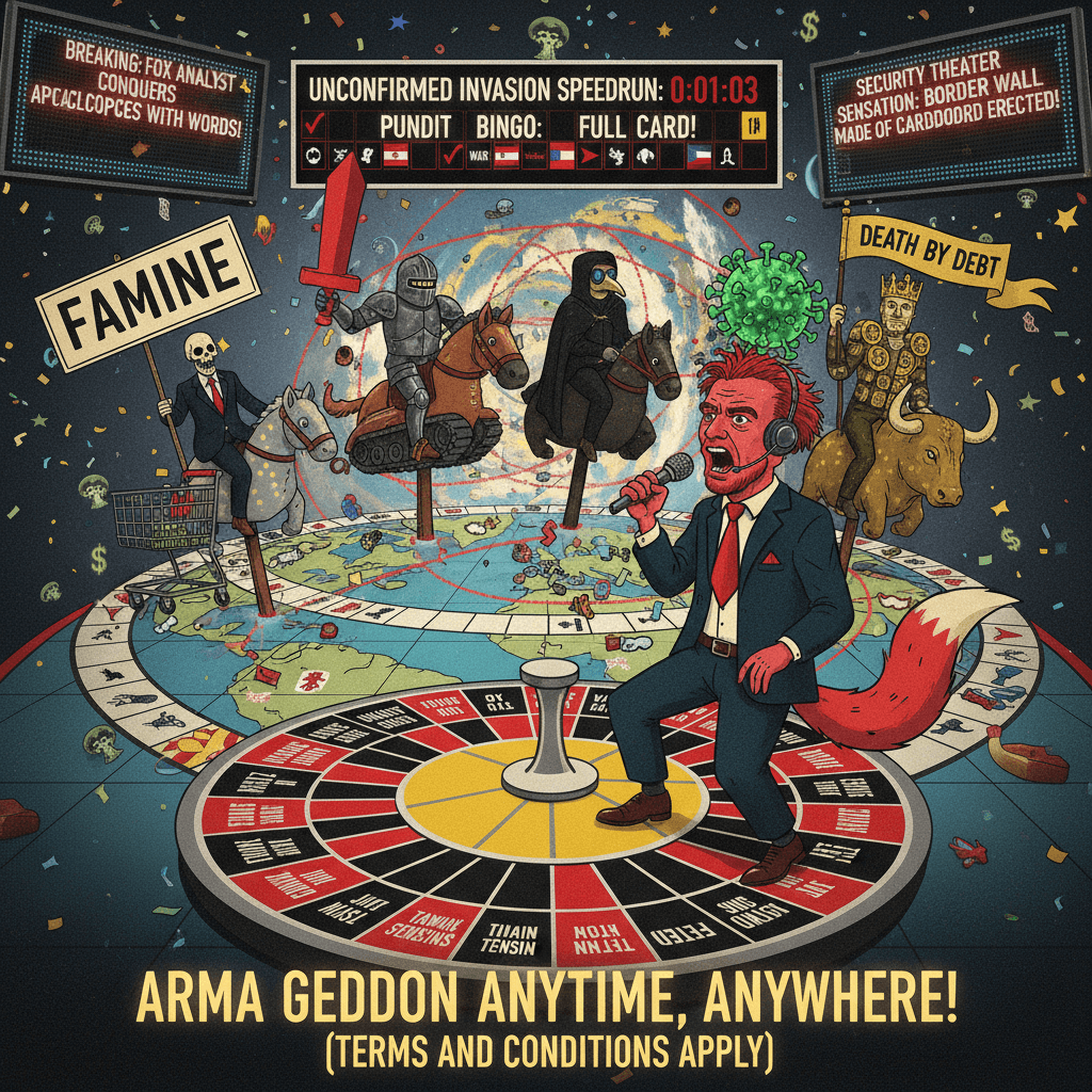 Fox pundit speedruns all four horsemen in one sentence