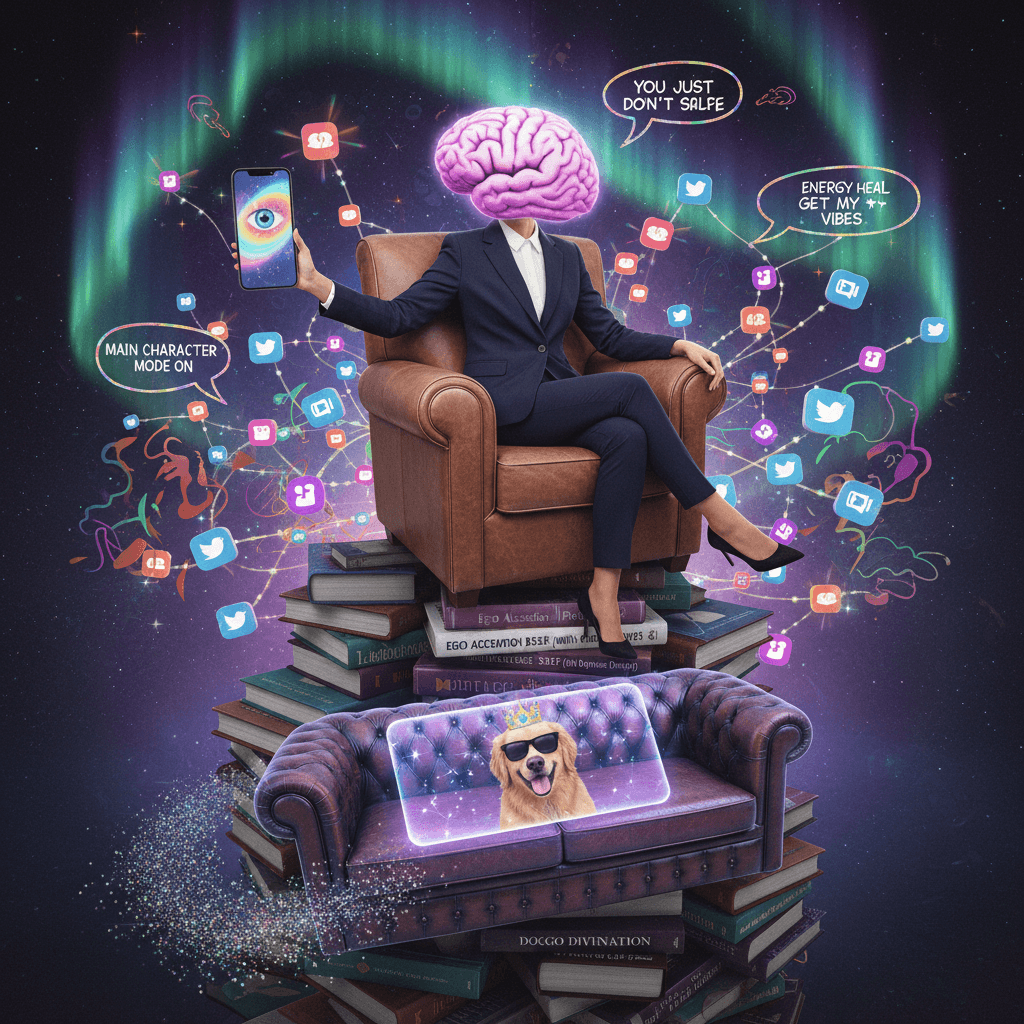 deep truths via leather couch energy and mystical vibes