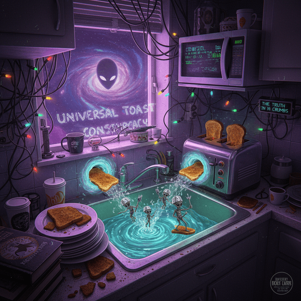 aliens are def using toasters to open portals in ur kitchen sink