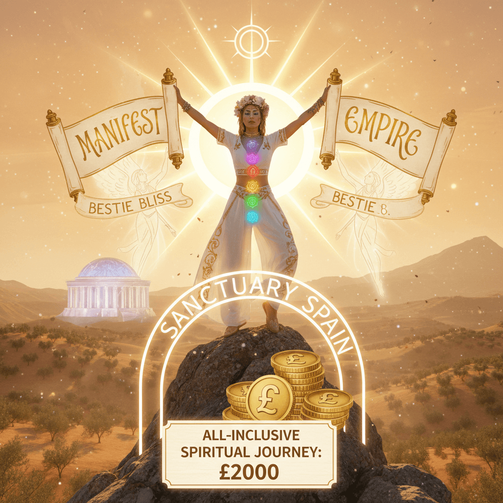 Manifest your chakras in Spain for £2k, bestie ✨
