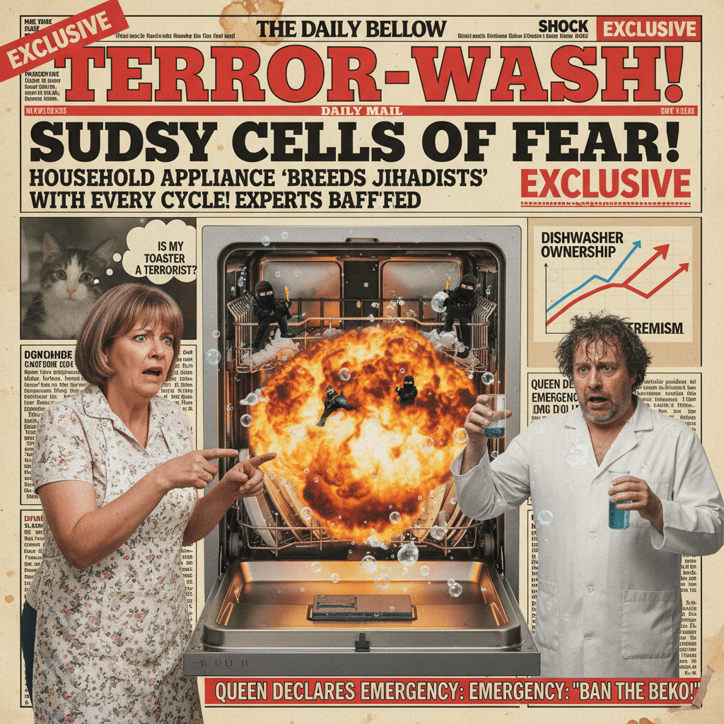 British tabloid discovers 'dishwasher causes terrorism' angle, somehow