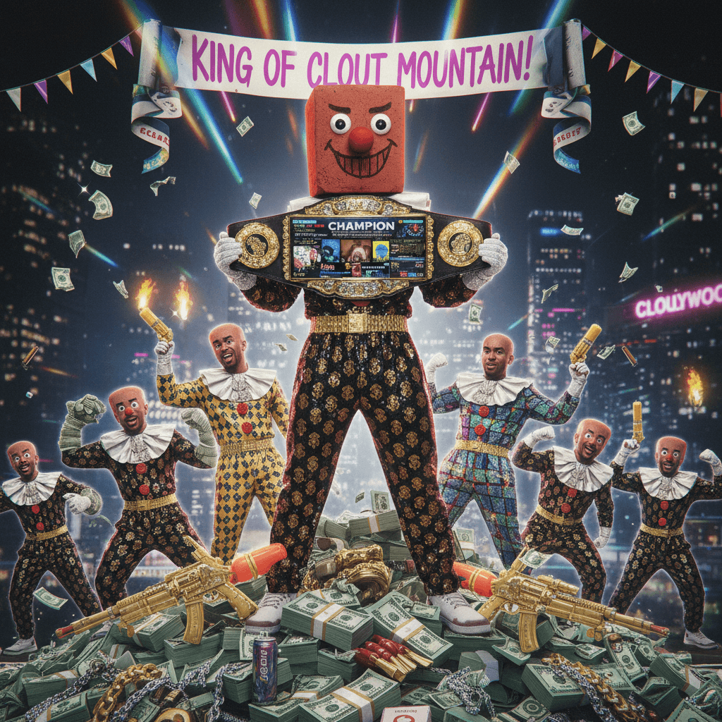 Jake Paul's aesthetic: cash, guns, and the self-awareness of a brick