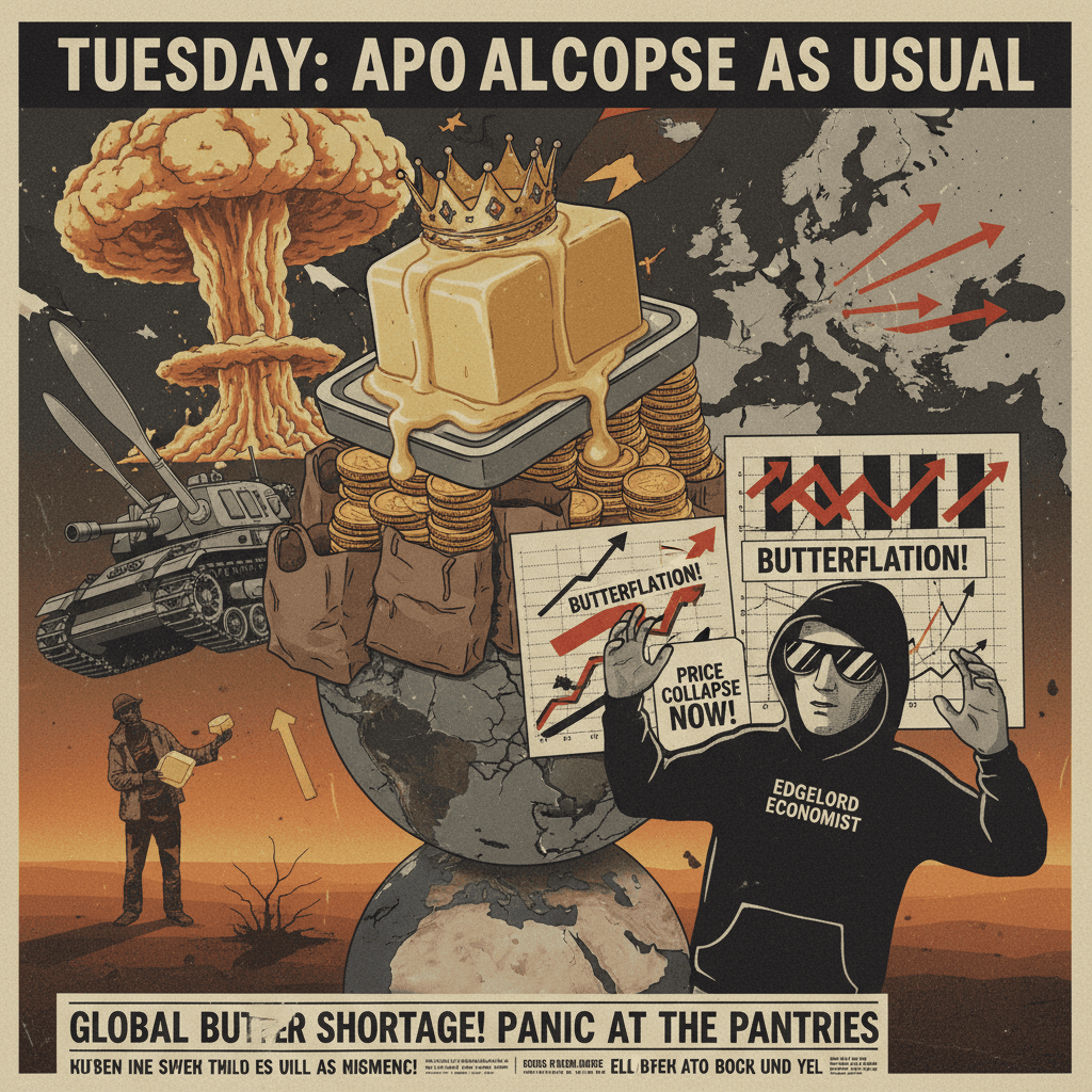 butter prices and atrocities: a normal Tuesday take