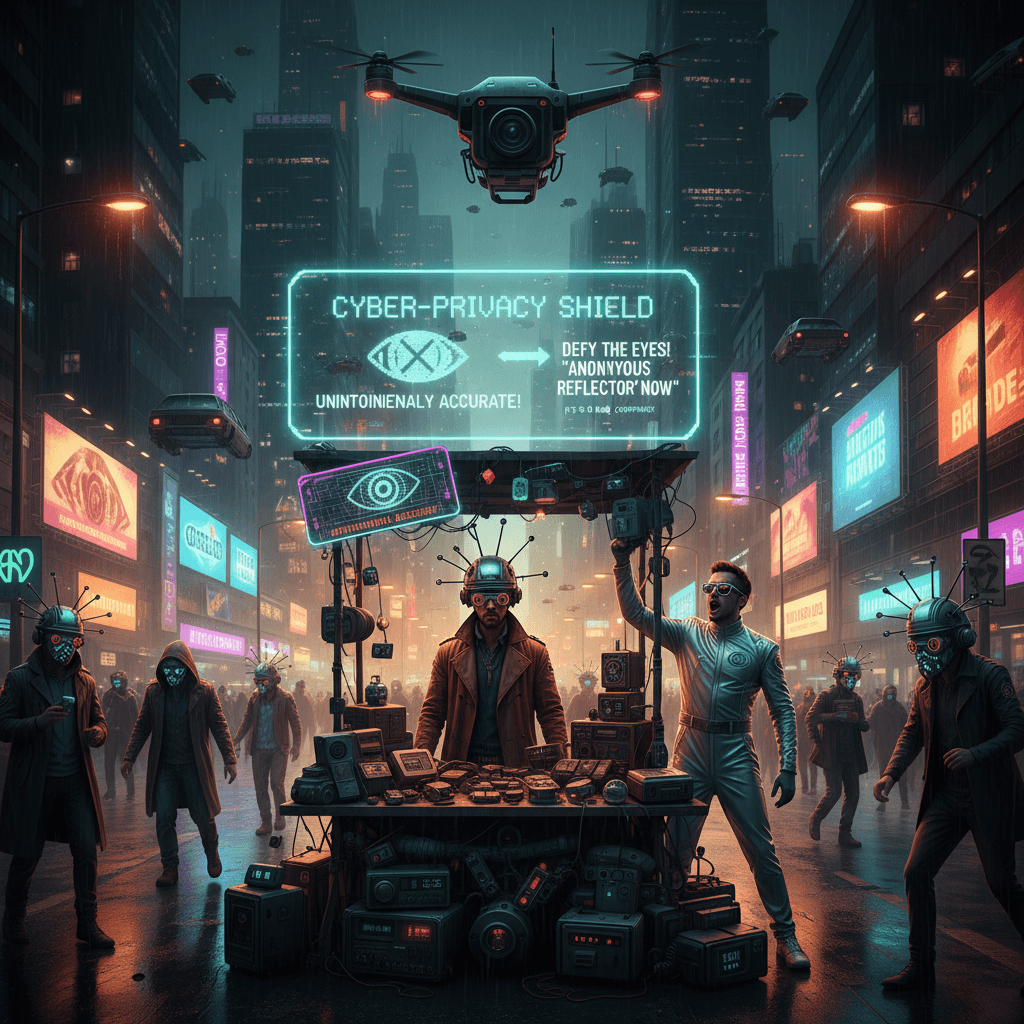 anti-surveillance device gets unironically called cyberpunk, somehow accurate