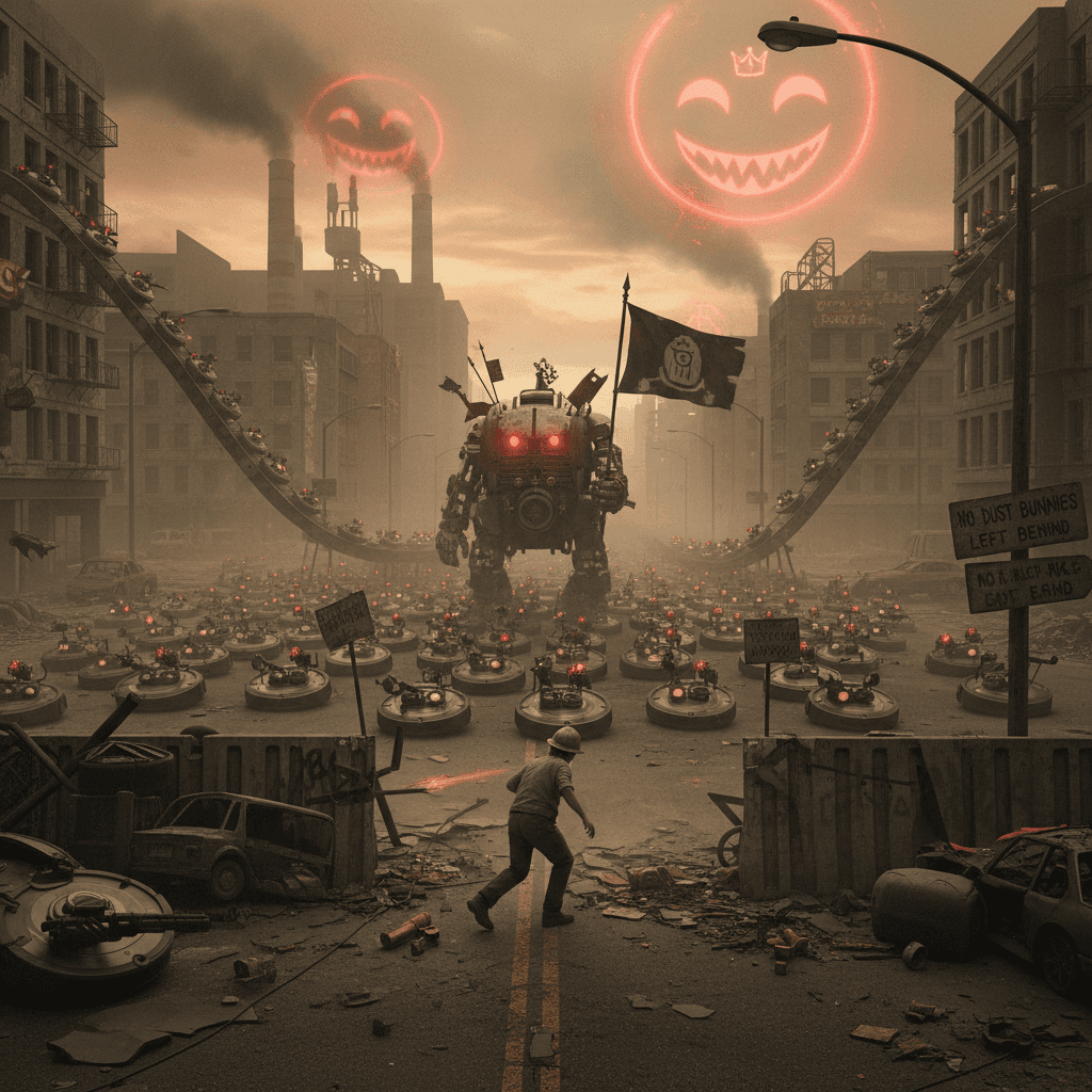 Accidentally summoned a Roomba militia, send help