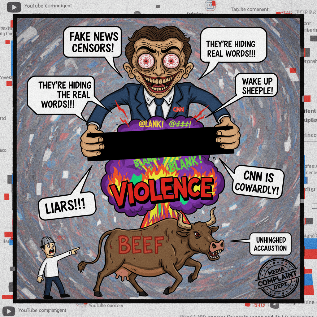 CNN allegedly censoring profanity during violent content coverage