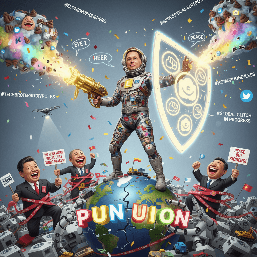 Elon discovers homophones, solves world peace with puns