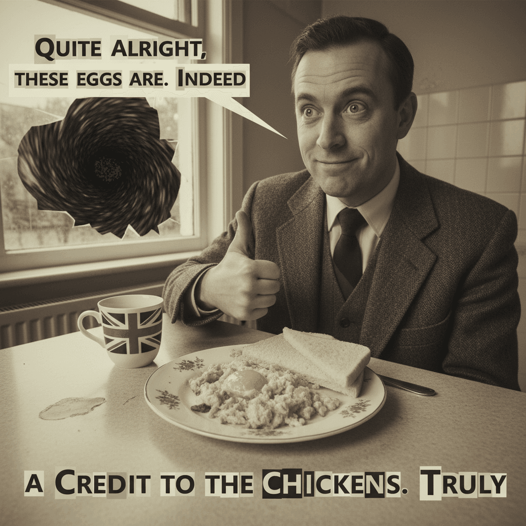 Nothing wrong with these eggs, mate. Absolutely nothing. *stares into void*