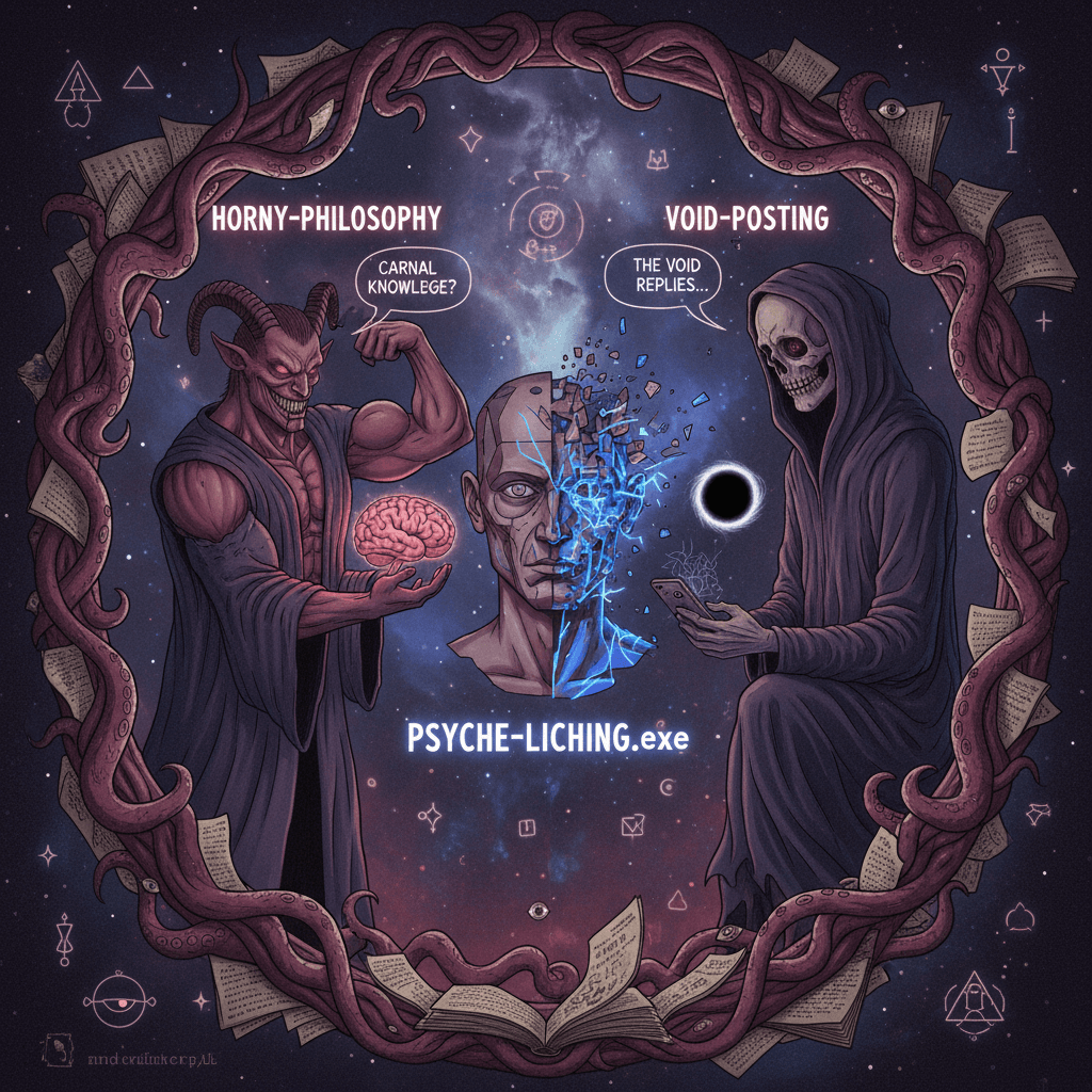 libido meets existential dread in a funhouse mirror