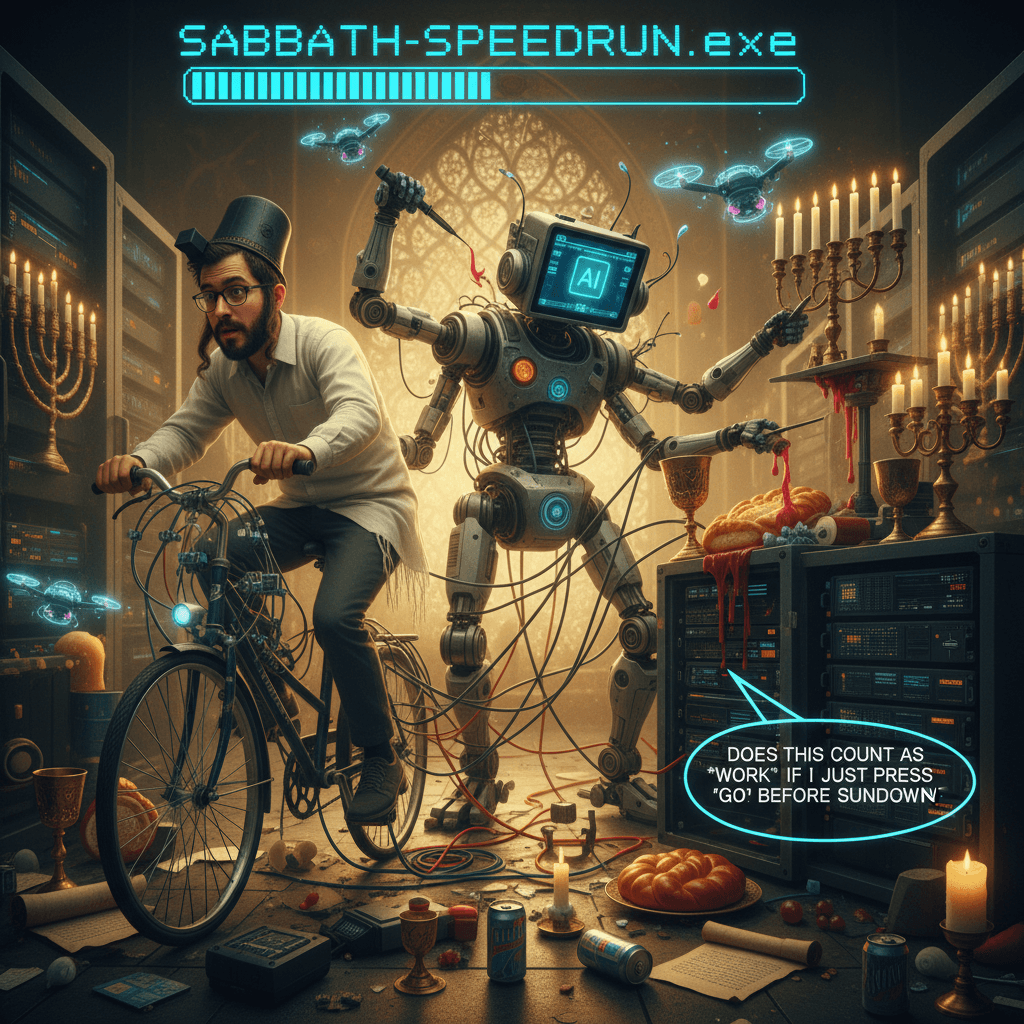 asking if automation counts as work on shabbat is peak 2026