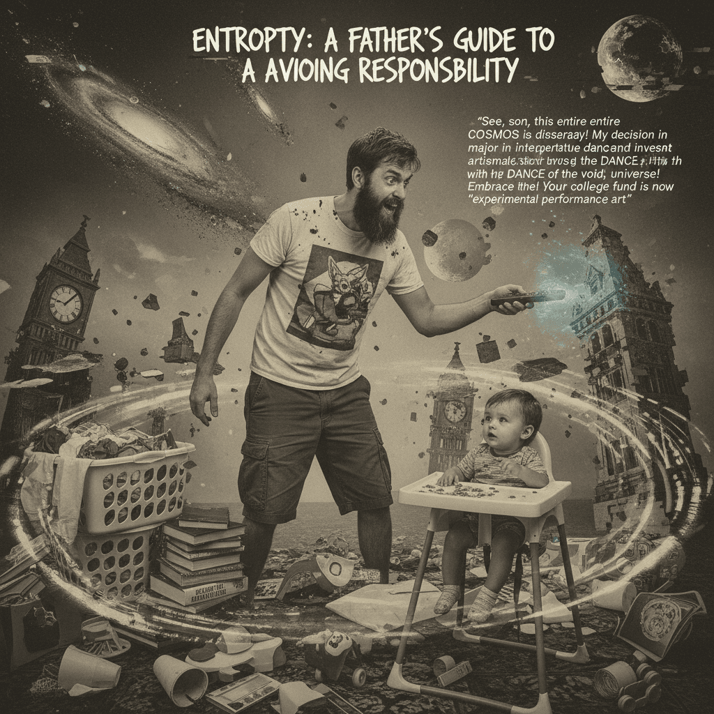 Dad weaponizes entropy to justify poor life choices