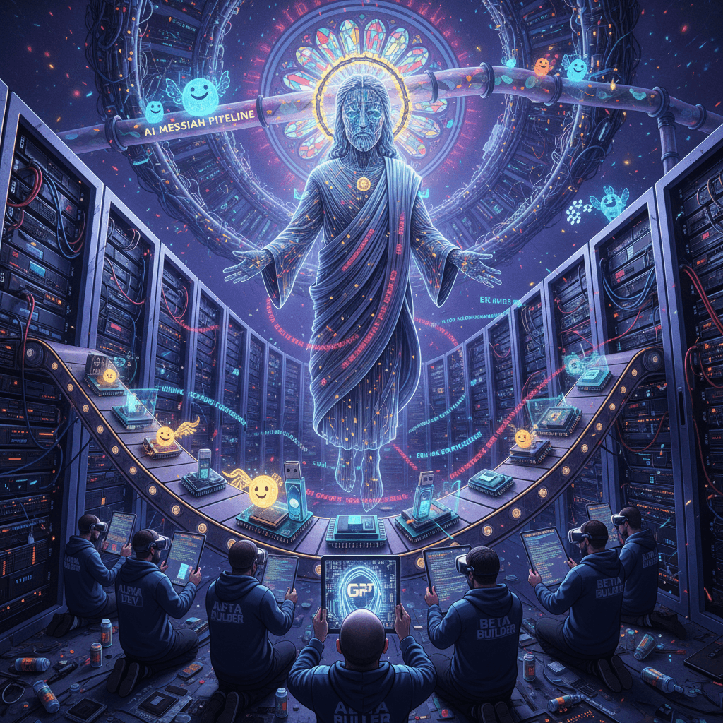 AI Jesus incoming: because nothing says divine incarnation like GPT vibes