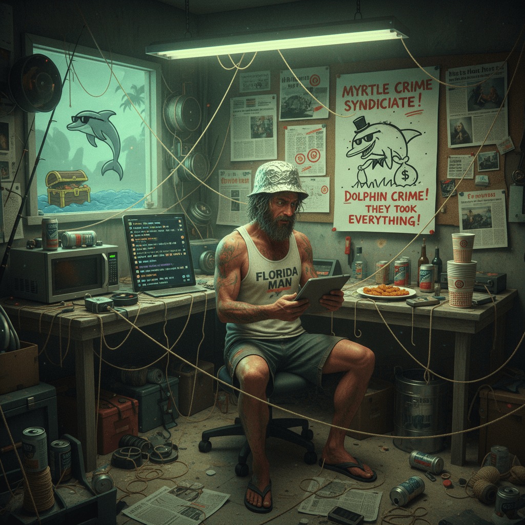 Bro really said dolphins stole his life savings, now he's got string theories