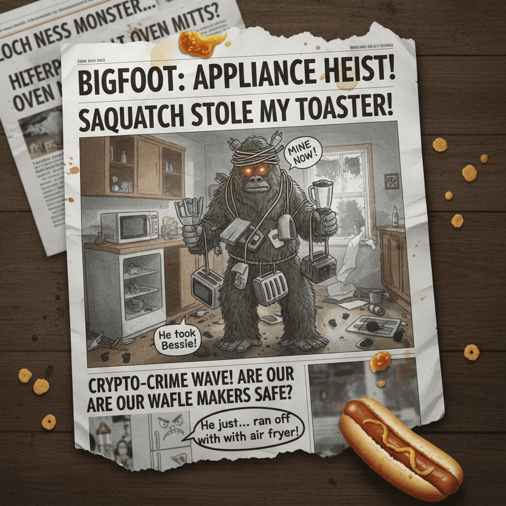 Bigfoot really said 'your kitchen appliances are mine now'