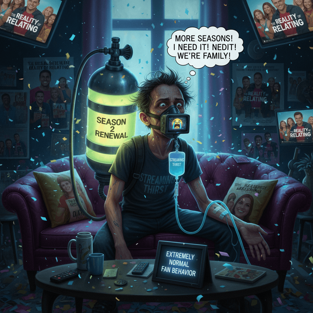 guy needs season 2 renewal like oxygen, extremely normal reaction