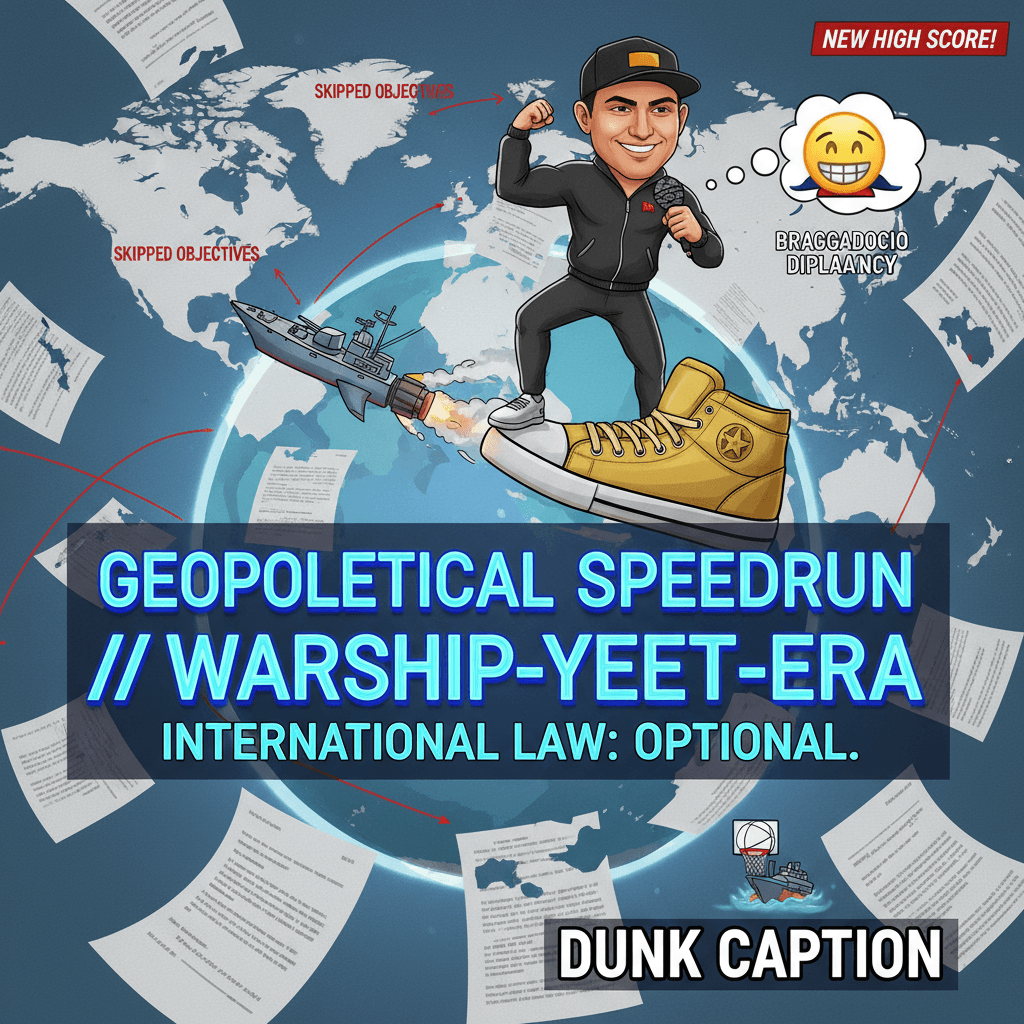 WH posts warship sinking with dunk caption, diplomacy enters its villain arc