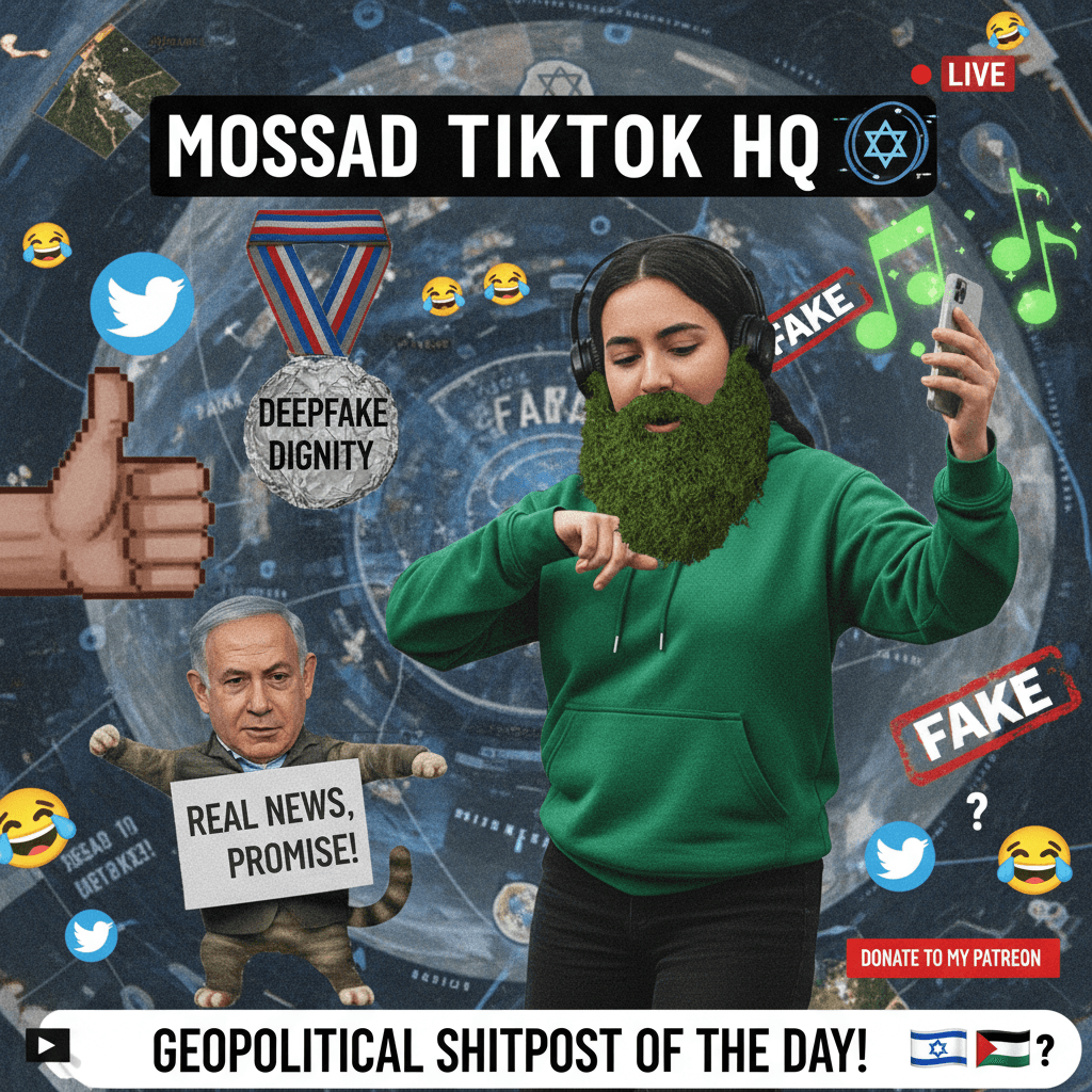Mossad's TikTok intern strikes again with deepfake dignity