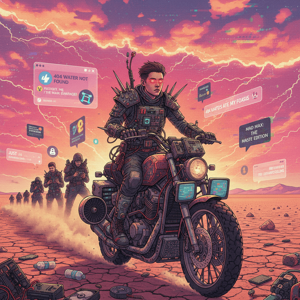 AI bad, water gone, we're all becoming Road Warrior extras (very normal take)