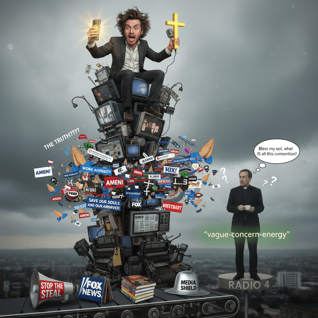 nervous rambling about prayer + media ownership = profound observation