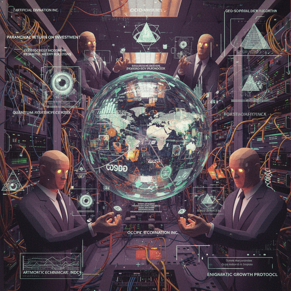 someone fed geopolitics into a broken occult simulator and called it art