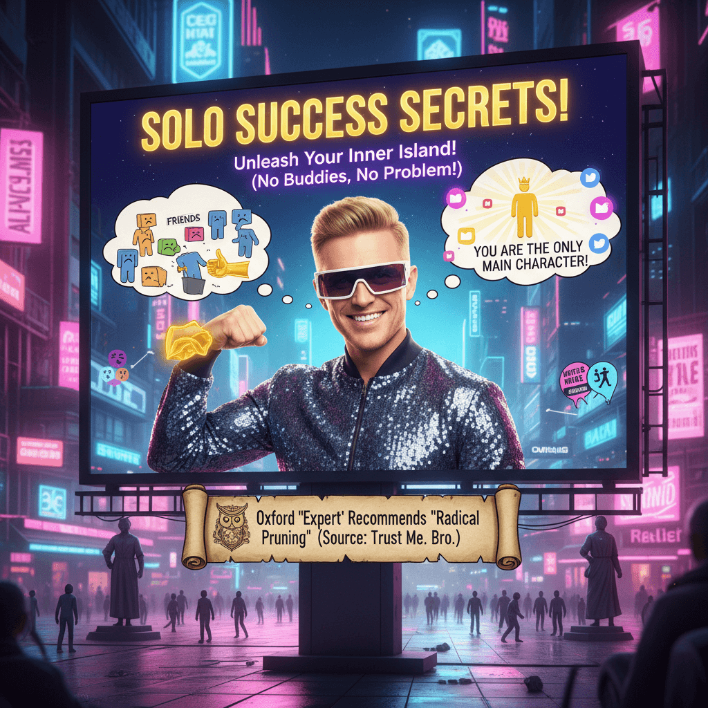 Oxford psychologist says ditch your friends, bro (citation needed)