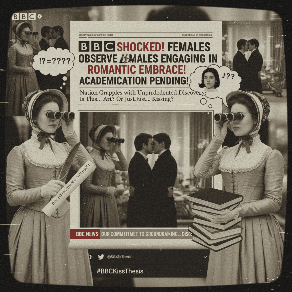 BBC discovers women watching men kiss, writes doctoral thesis