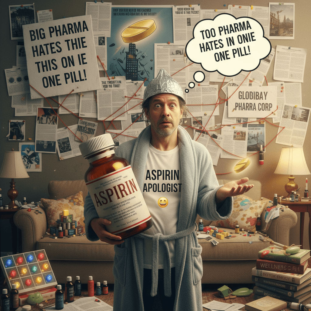 guy discovers aspirin exists, questions the entire pharmaceutical industry