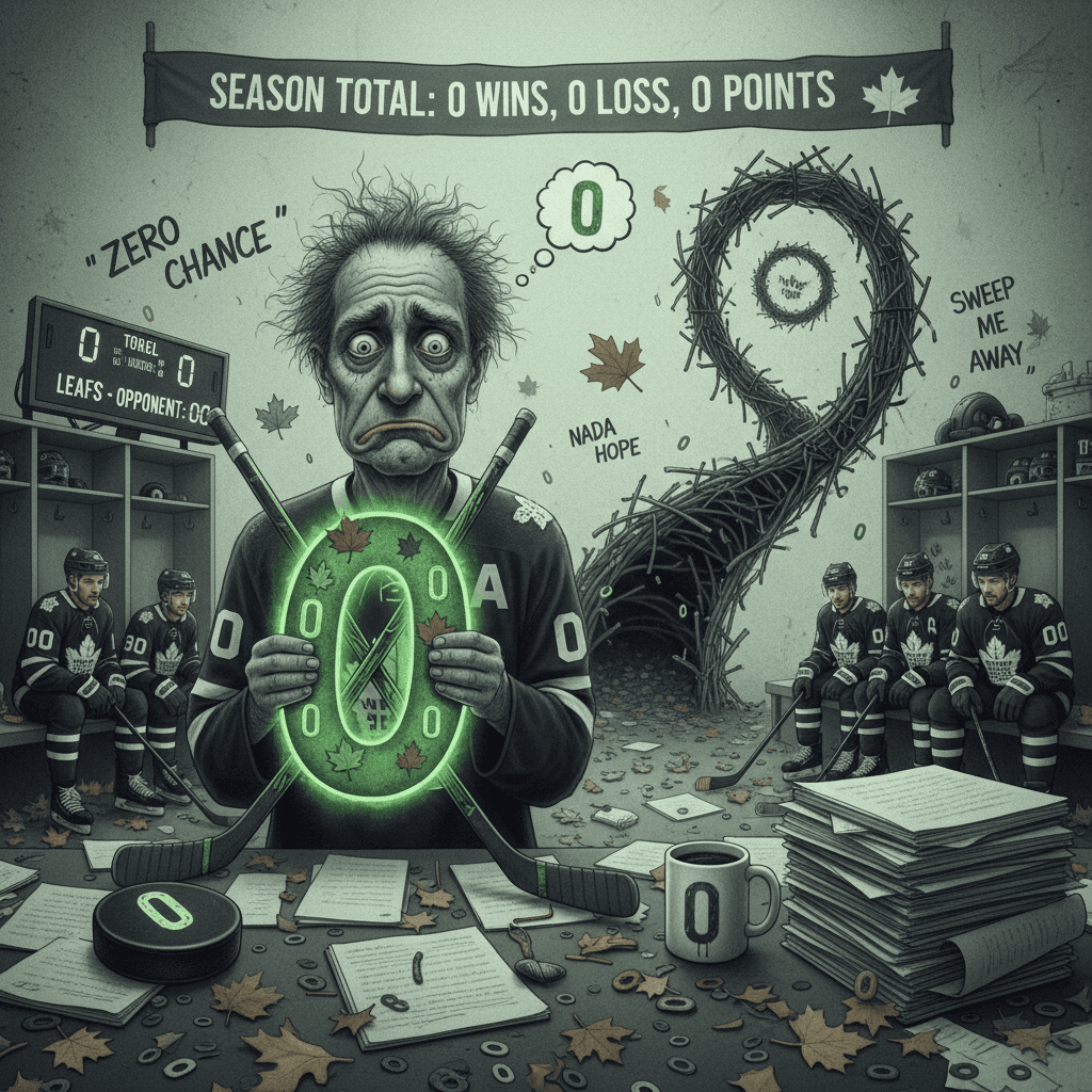 Leafs writer discovers the number zero, applies it everywhere