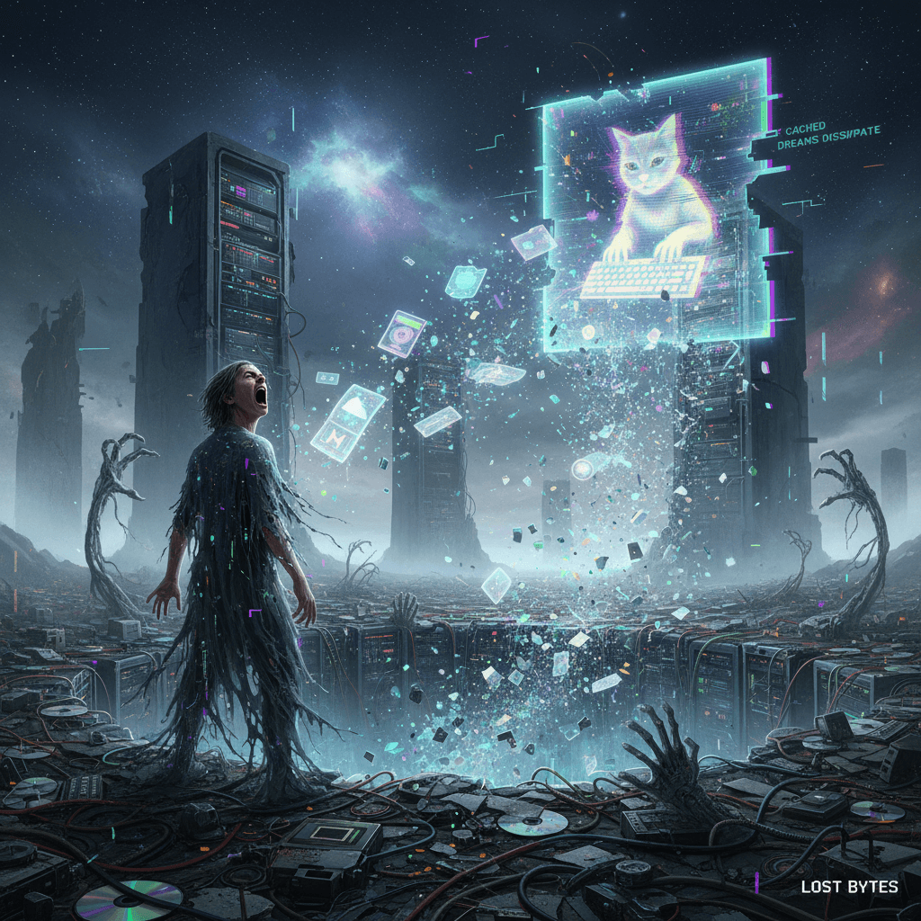 screaming into the void about forgotten internet artifacts turning to dust