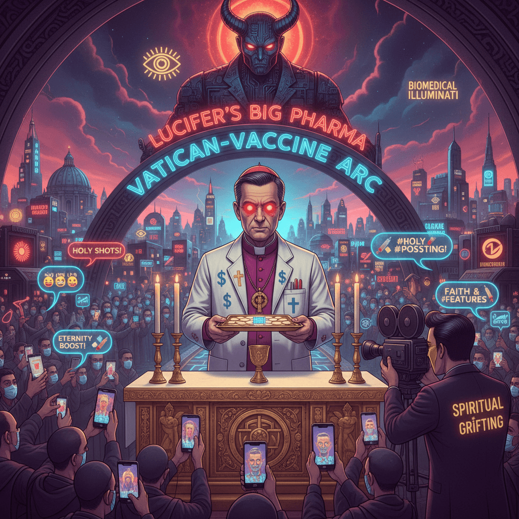 Vaxxed wafers & Lucifer's big pharma: when conspiracy meets communion