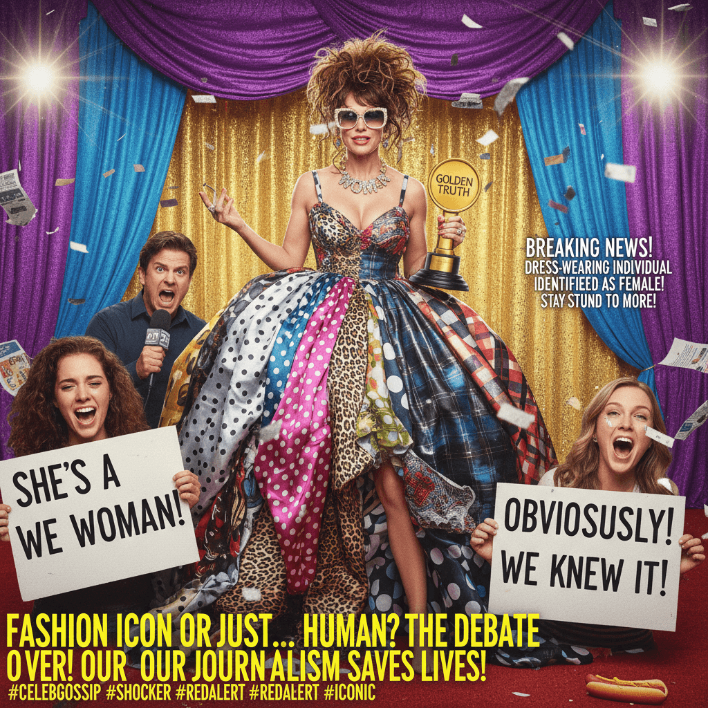 Fans say woman wearing dress is woman, more at 11