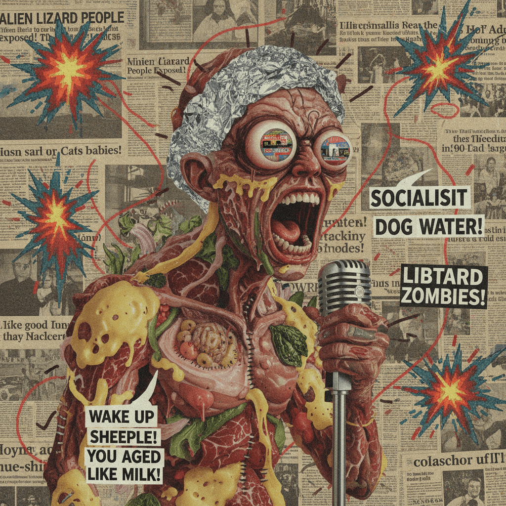 Emotional damage speedrun: profanity-based political commentary