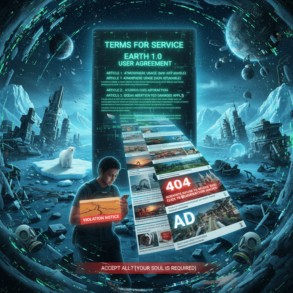 Scientists hate this one weird trick: actual footage of Earth's TOS agreement