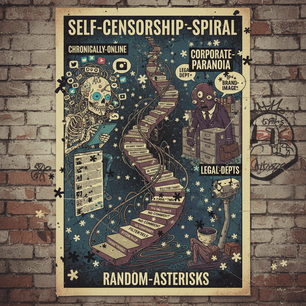 asterisks go brrr: the art of censoring nothing for no reason