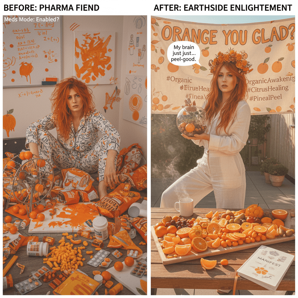 Orange you glad I stopped my ADHD meds? Nature's Adderall hits different