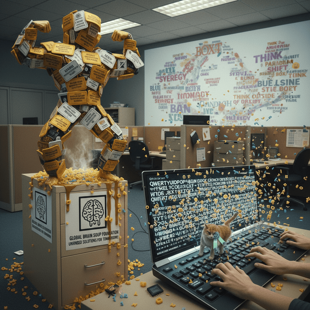 fake credential flexing meets brain soup, peak unhinged foundation energy