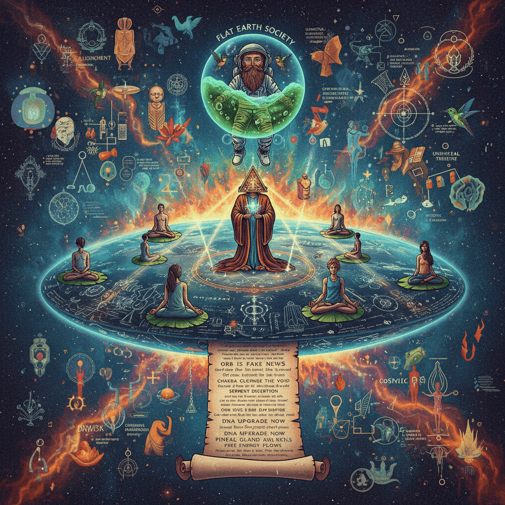 flat earth meets quantum healing in the most unhinged verse ever written