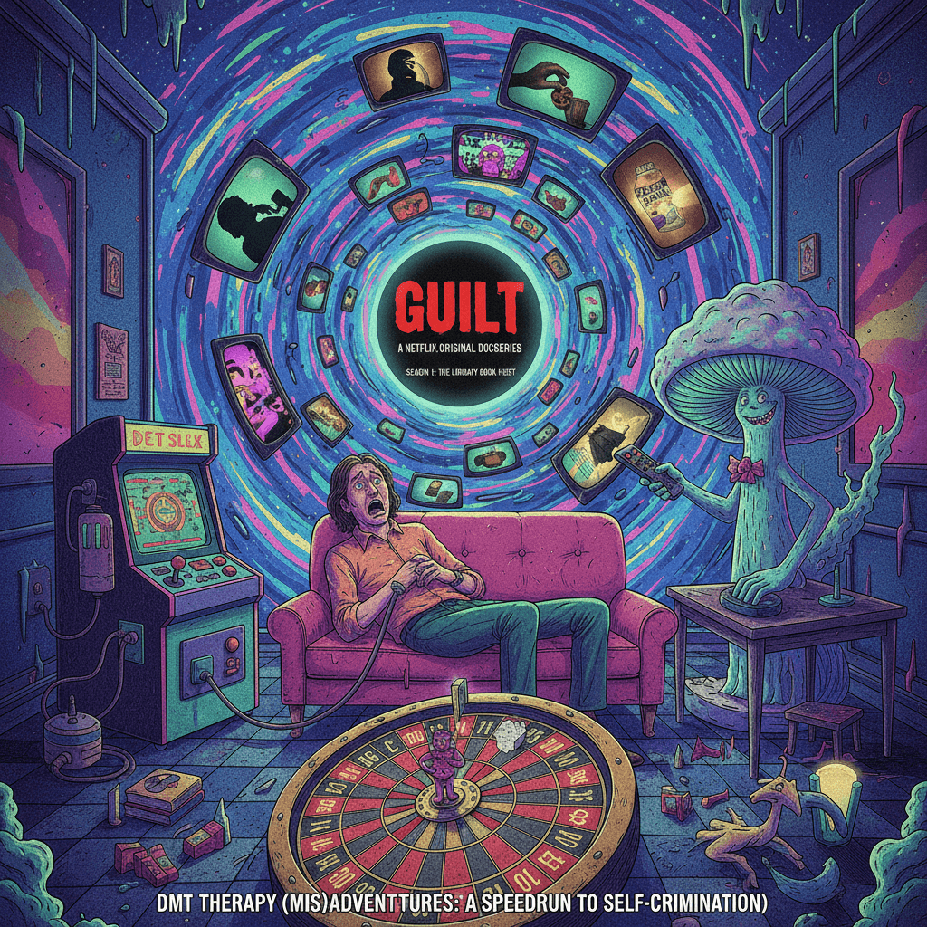 DMT unlocks the secret: your guilt has a Netflix docuseries