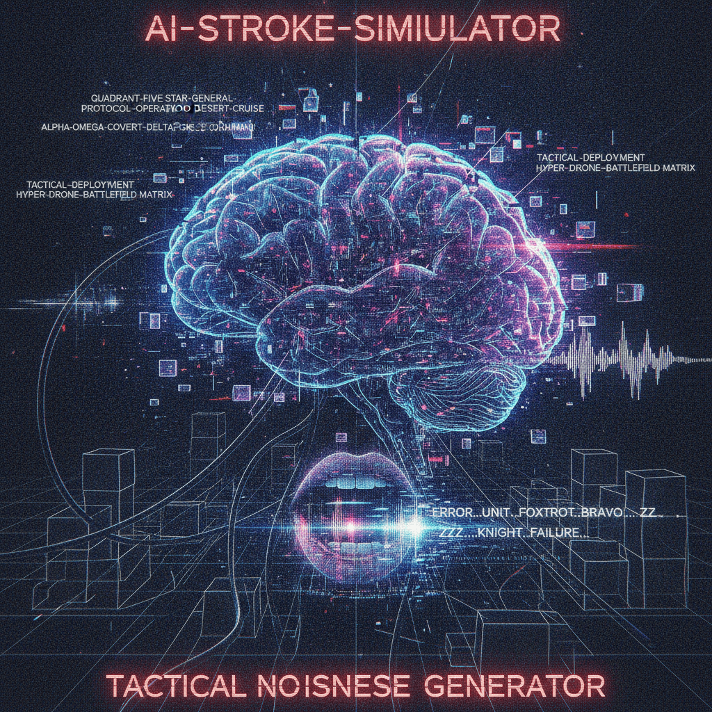 AI having an aneurysm over fictional military blocks