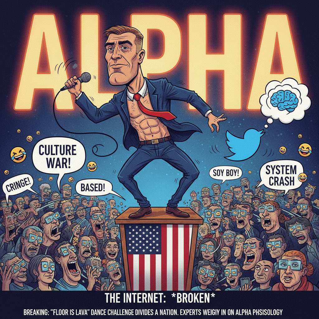 alpha male does the floppy dance, internet loses collective mind