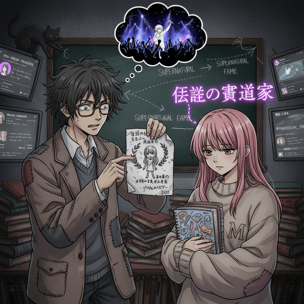 guy convinced shy girl with bad handwriting was famous