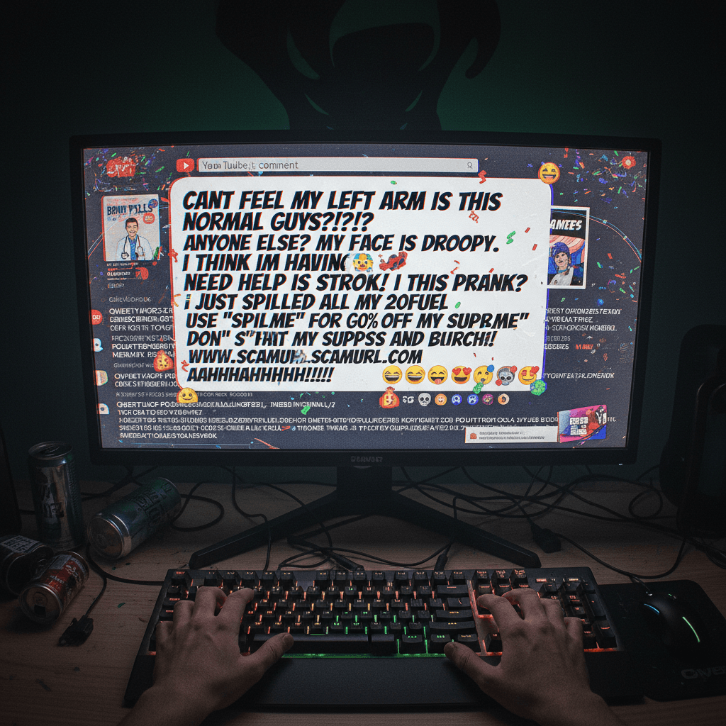 POV: You're reading a YouTube comment from someone having a medical emergency