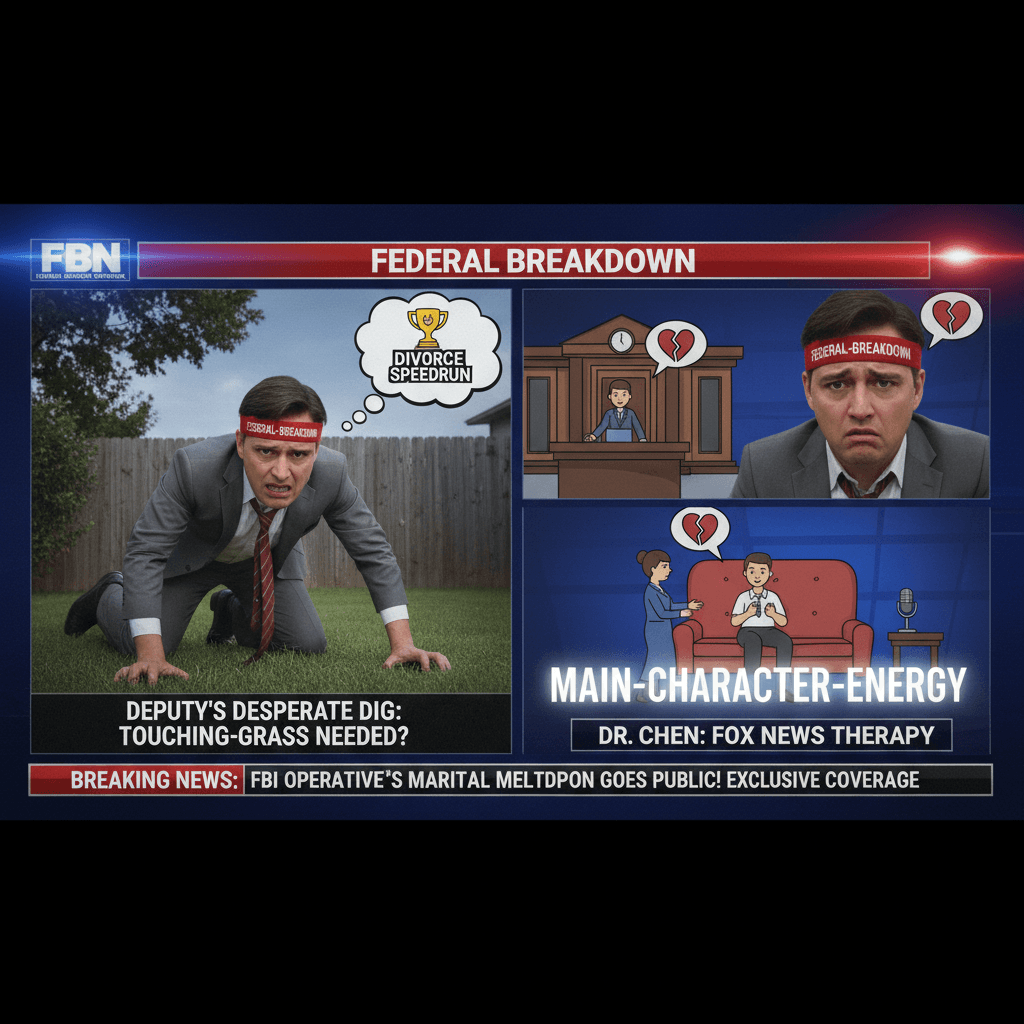 FBI deputy accidentally livestreams his divorce arc on cable news