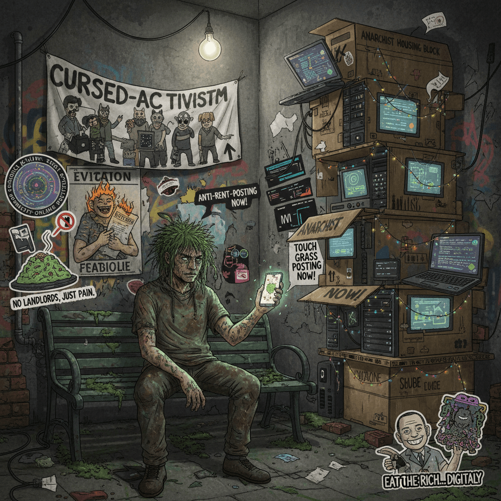 touch grass energy meets anarchist housing policy discourse